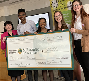 Image for STUSU Donates $300,000 to Capital Campaign for Increased Mental Health Services and Programming
